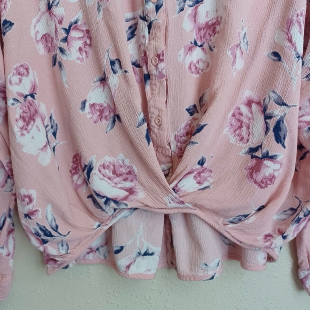 Umgee/ NWT/Floral High Low Cross/Front Hem Convertible Sleeve / various S and L - Picture 4 of 10